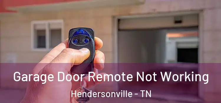  Garage Door Remote Not Working Hendersonville - TN